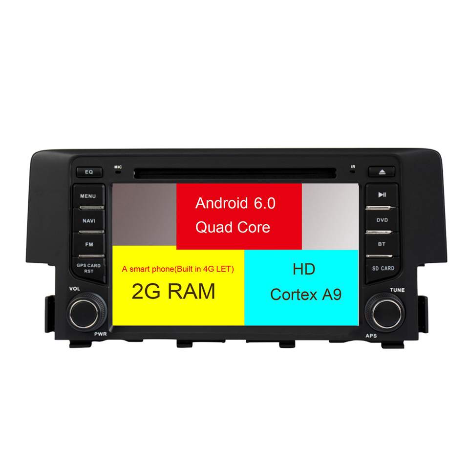 Auto Multimedia Player For honda civic 2016-2018