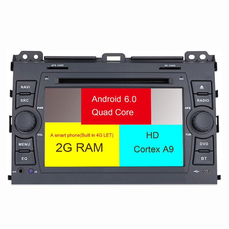 Auto Multimedia Player For Toyota Land Cruiser Prado 2002-2009