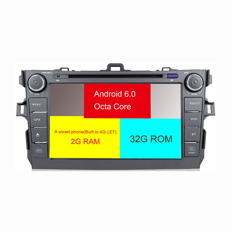 Auto Multimedia Player For Toyota corolla 2007-2011