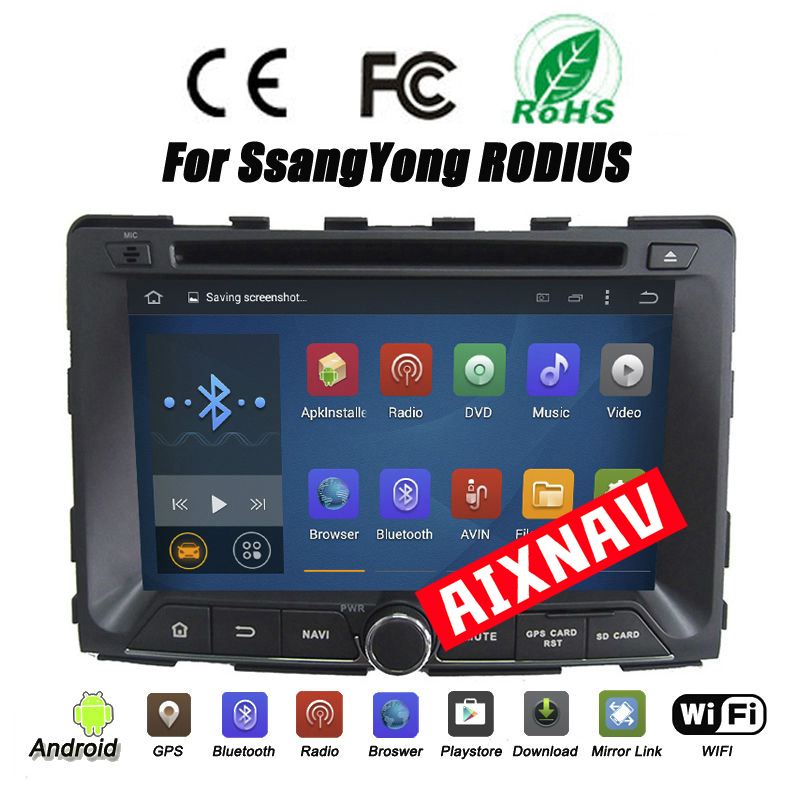 Auto Multimedia Player For Ssangyong Rodius/Turismo/Stavic/Rexton 2014-2015