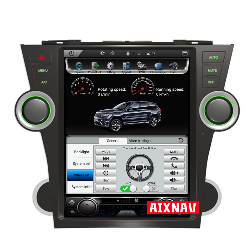 Auto Multimedia Player For Toyota Highlander 2009-2013