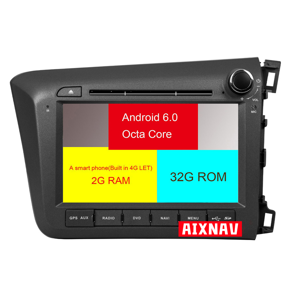 Auto Multimedia Player For Honda Civic 2012-2015